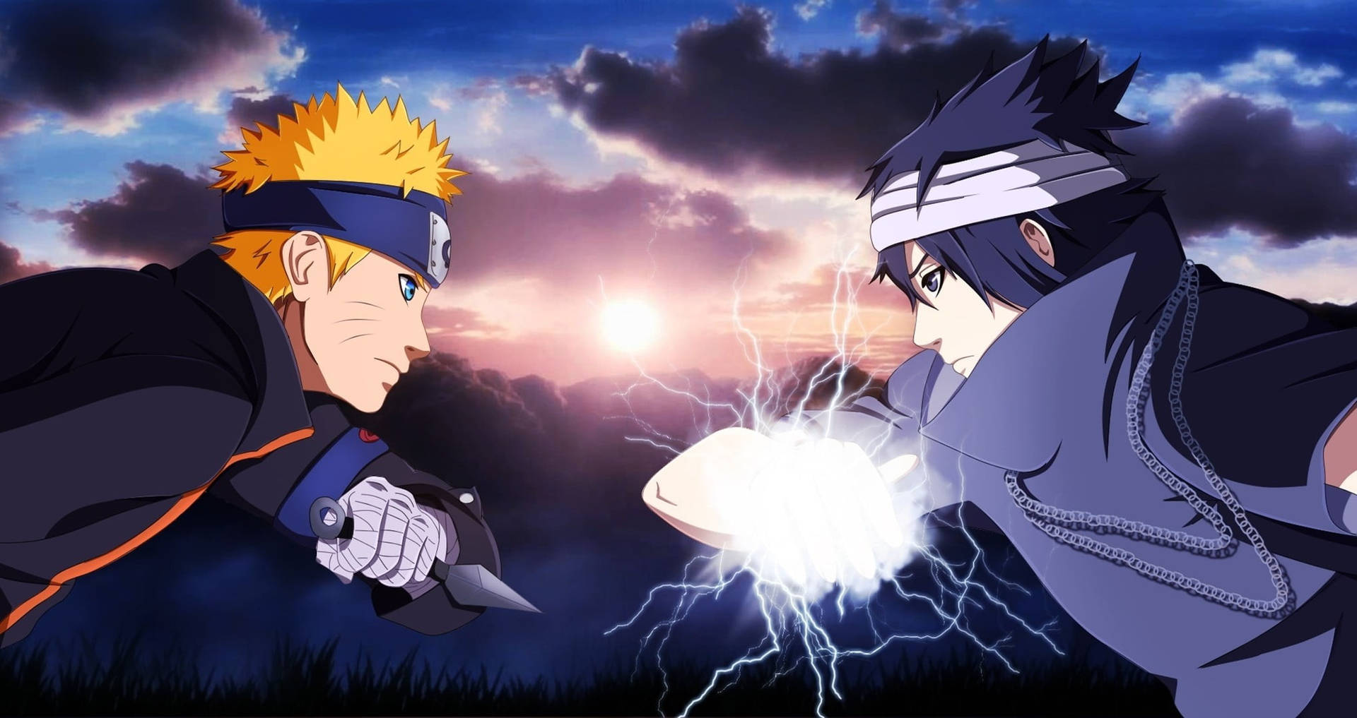 Naruto Live: Μάχη Πρόσωπο με Πρόσωπο Naruto και Sasuke — Cool naruto GIF Ταπετσαρία