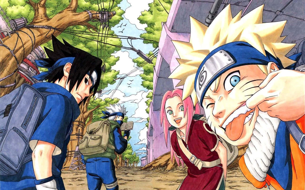 Naruto Manga Anime Ομάδα 7 Konoha Ταπετσαρία