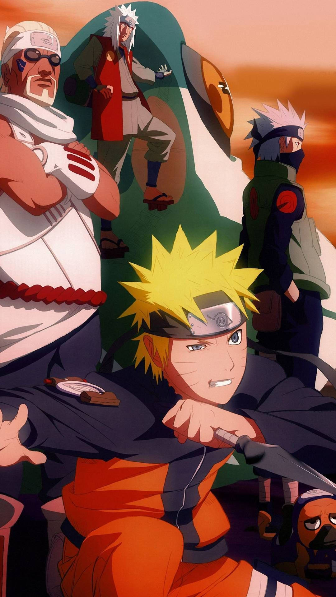 Ζωντανό Πορτρέτο του Καστ του Naruto Ταπετσαρία