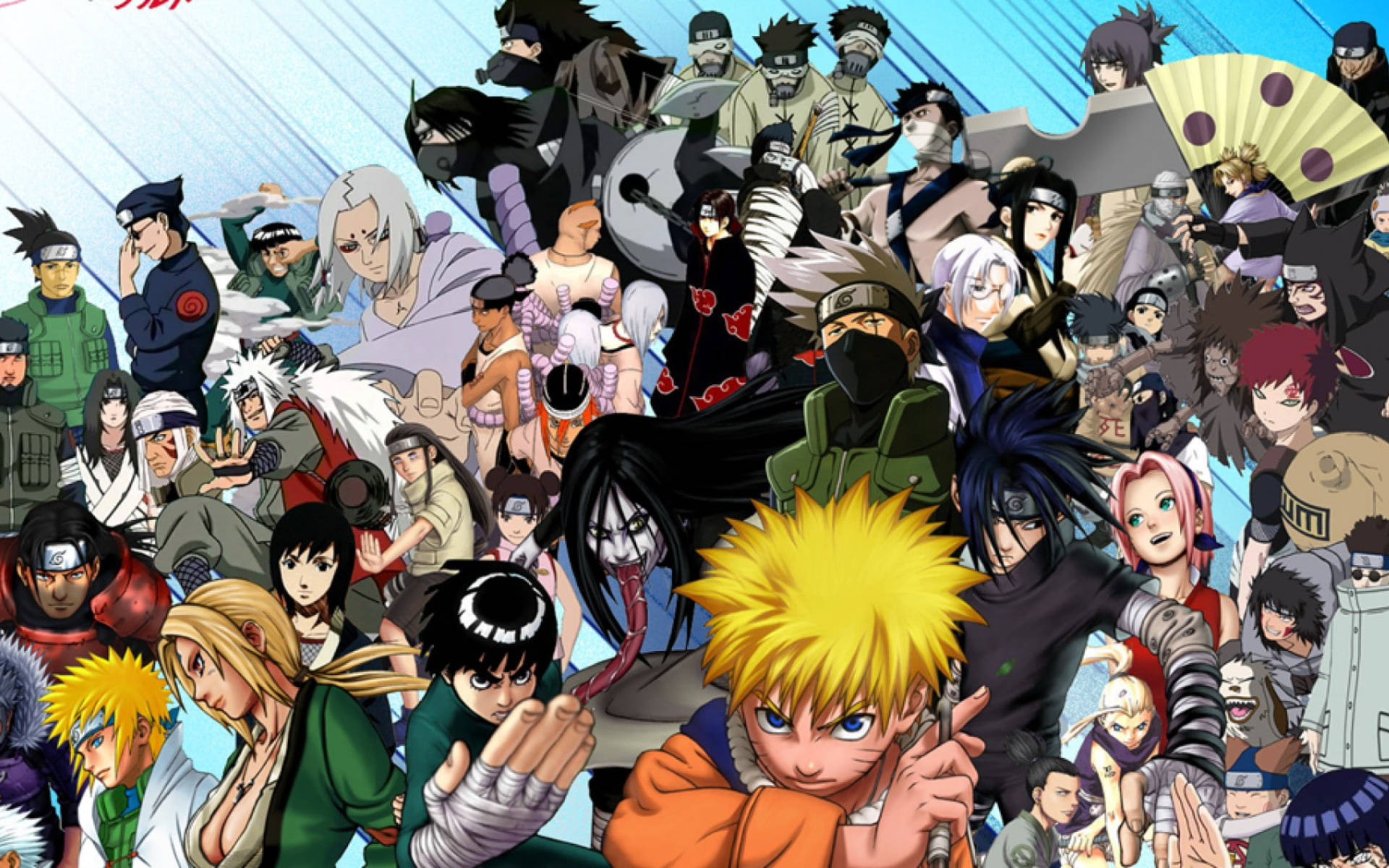 Όλοι οι Χαρακτήρες του Naruto Ταπετσαρία