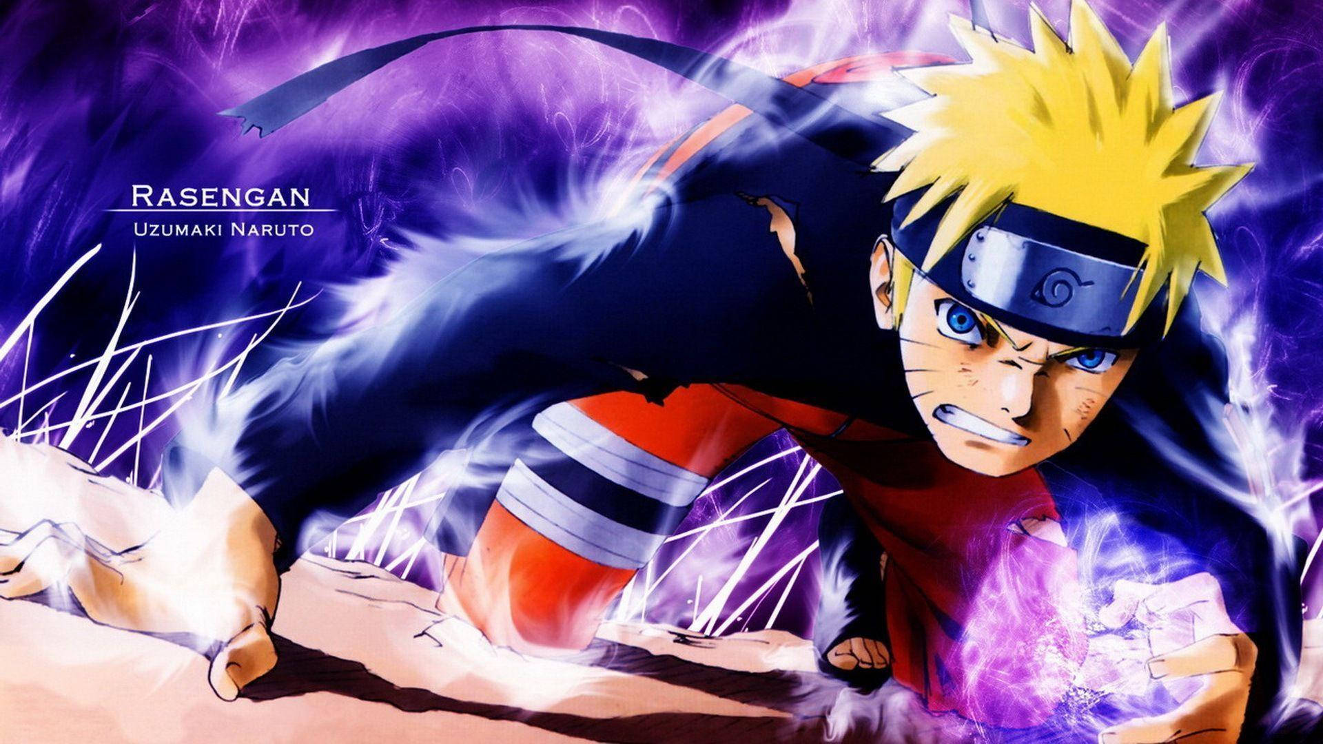 Καλλιτεχνική Απεικόνιση Naruto με Rasengan Ταπετσαρία
