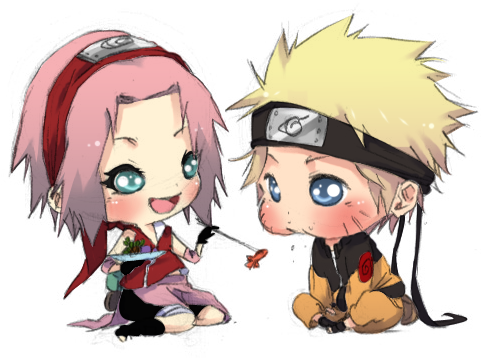 Τσίμπι_ Naruto_και_ Sakura_ Φιλία Ταπετσαρία