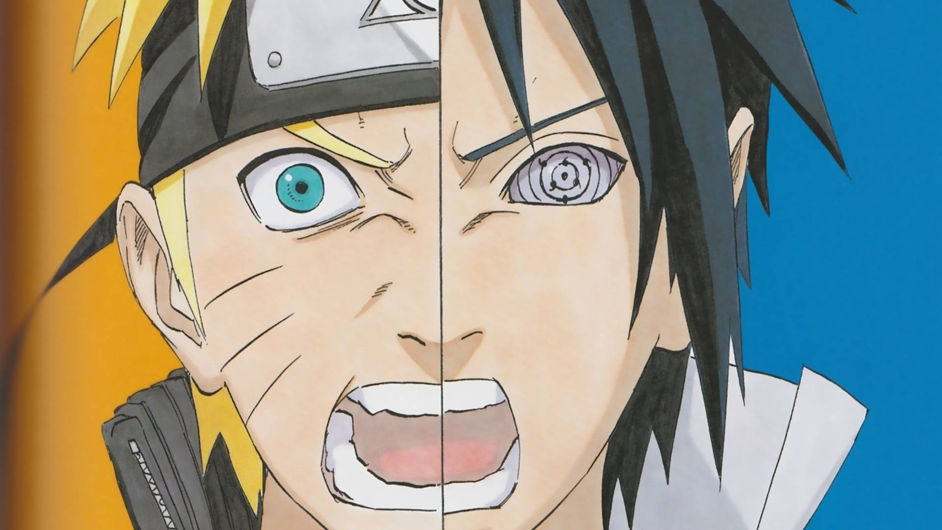 Θυμωμένοι Naruto και Sasuke Ταπετσαρία
