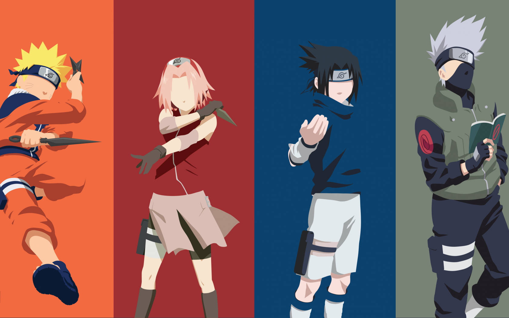 Naruto και Sasuke με την Ομάδα 7 Ταπετσαρία