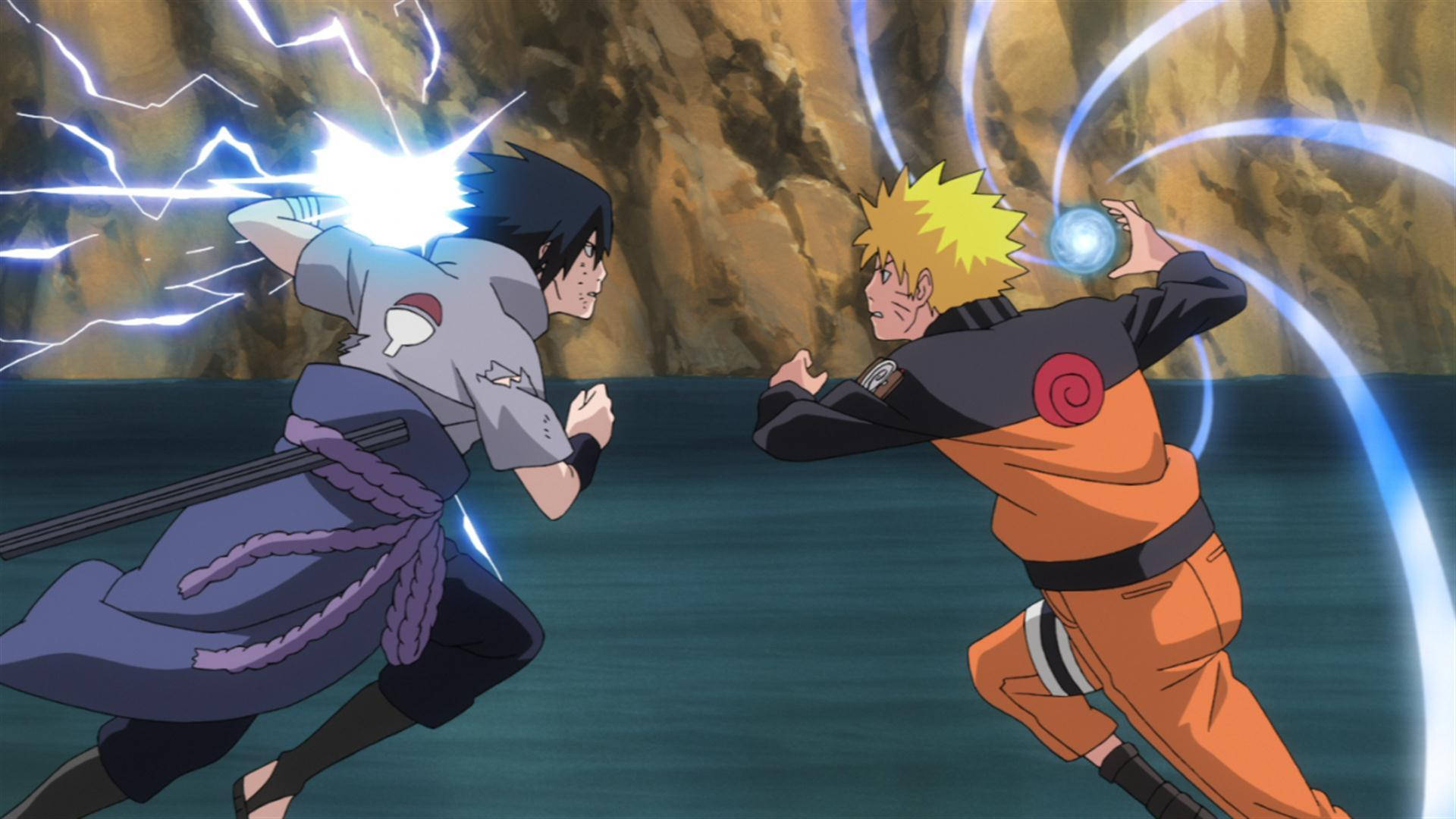 Naruto και Sasuke Μάχη στην Κοιλάδα Ταπετσαρία