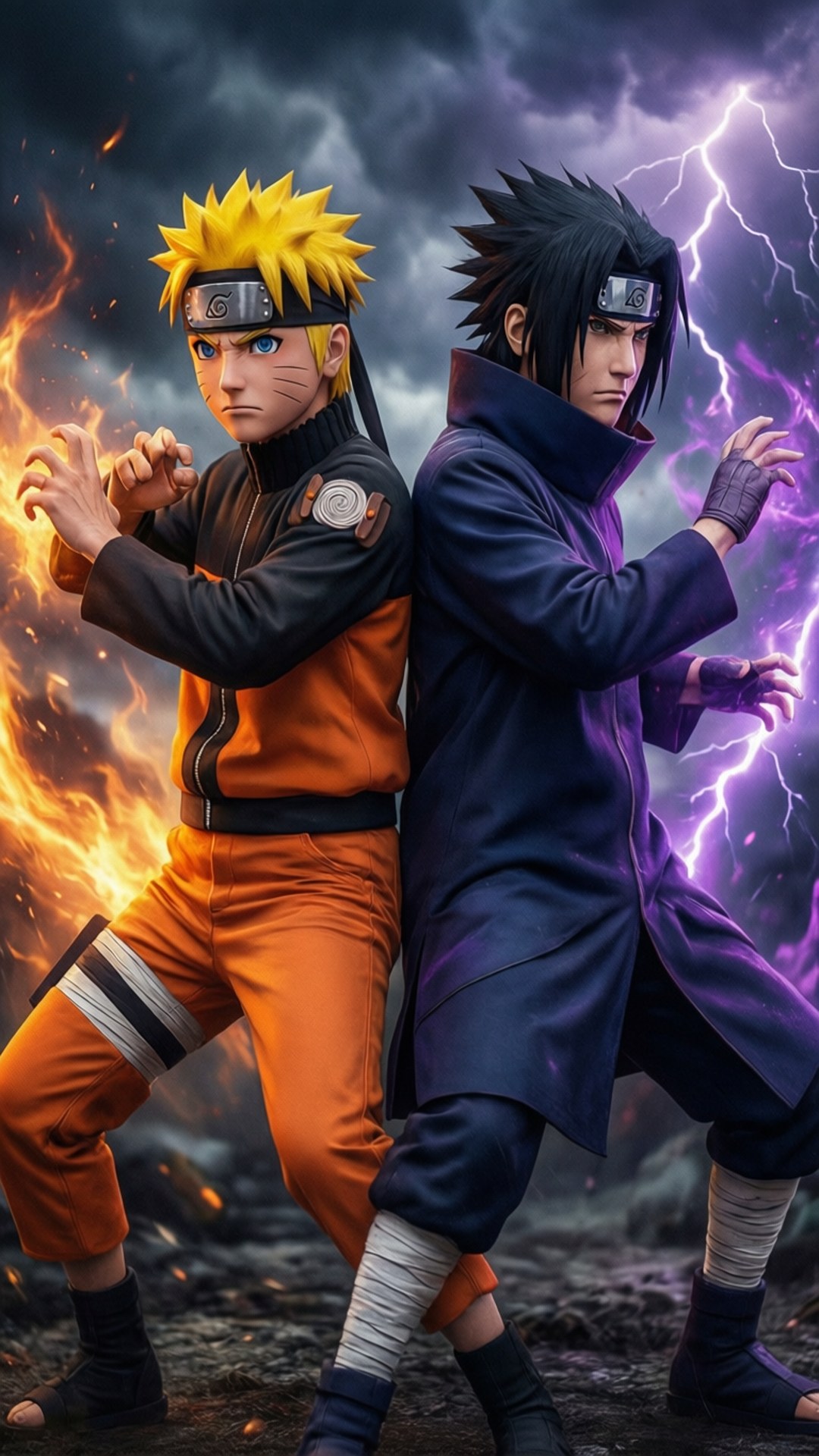 Naruto και Sasuke Ταπετσαρία