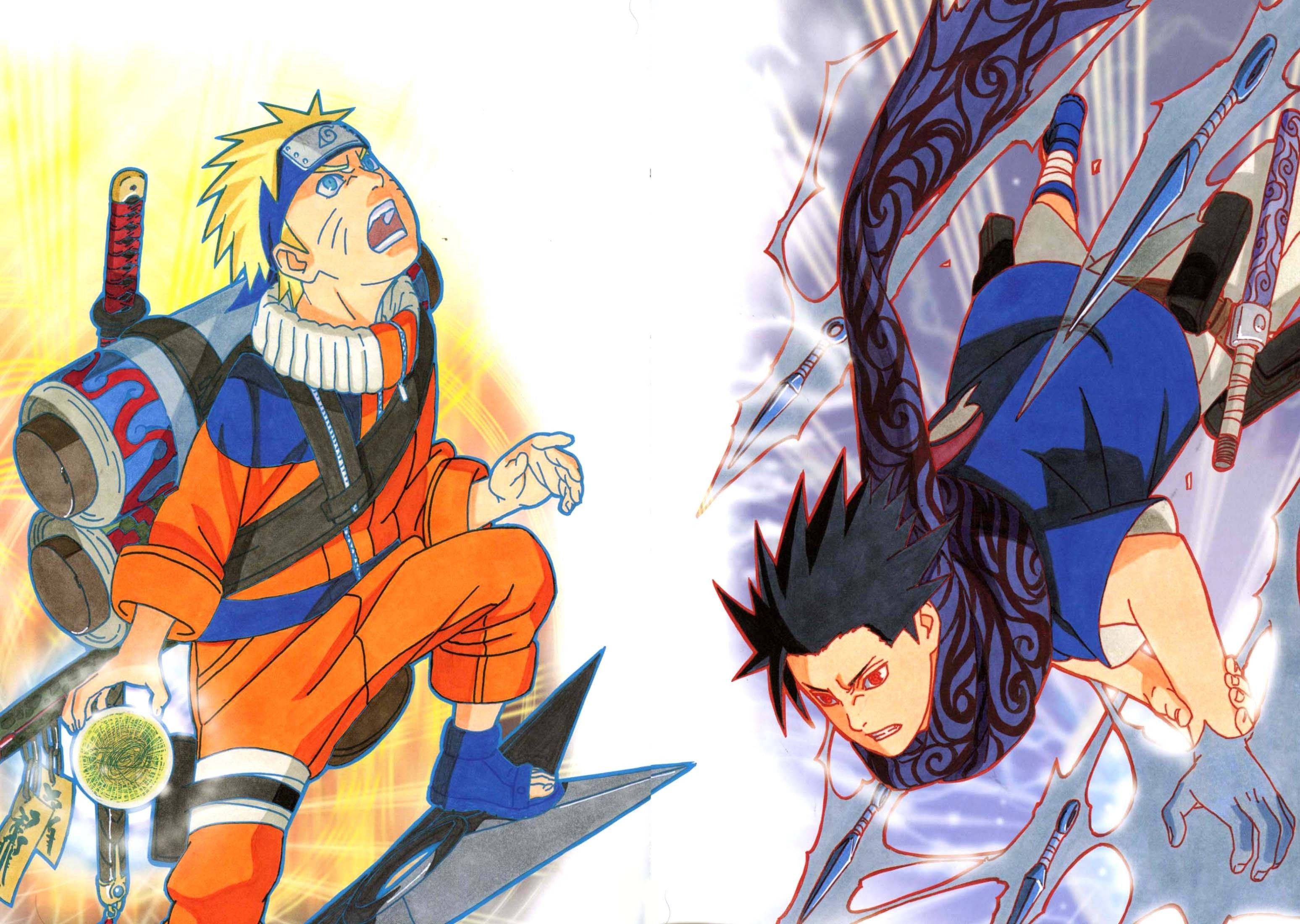 Naruto και Sasuke, δύο από τους θρυλικούς χαρακτήρες ιαπωνικού manga Ταπετσαρία