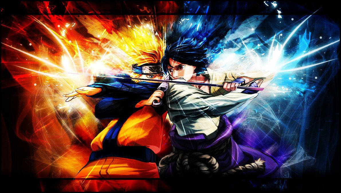 Η επική μάχη μεταξύ Naruto και Sasuke Ταπετσαρία