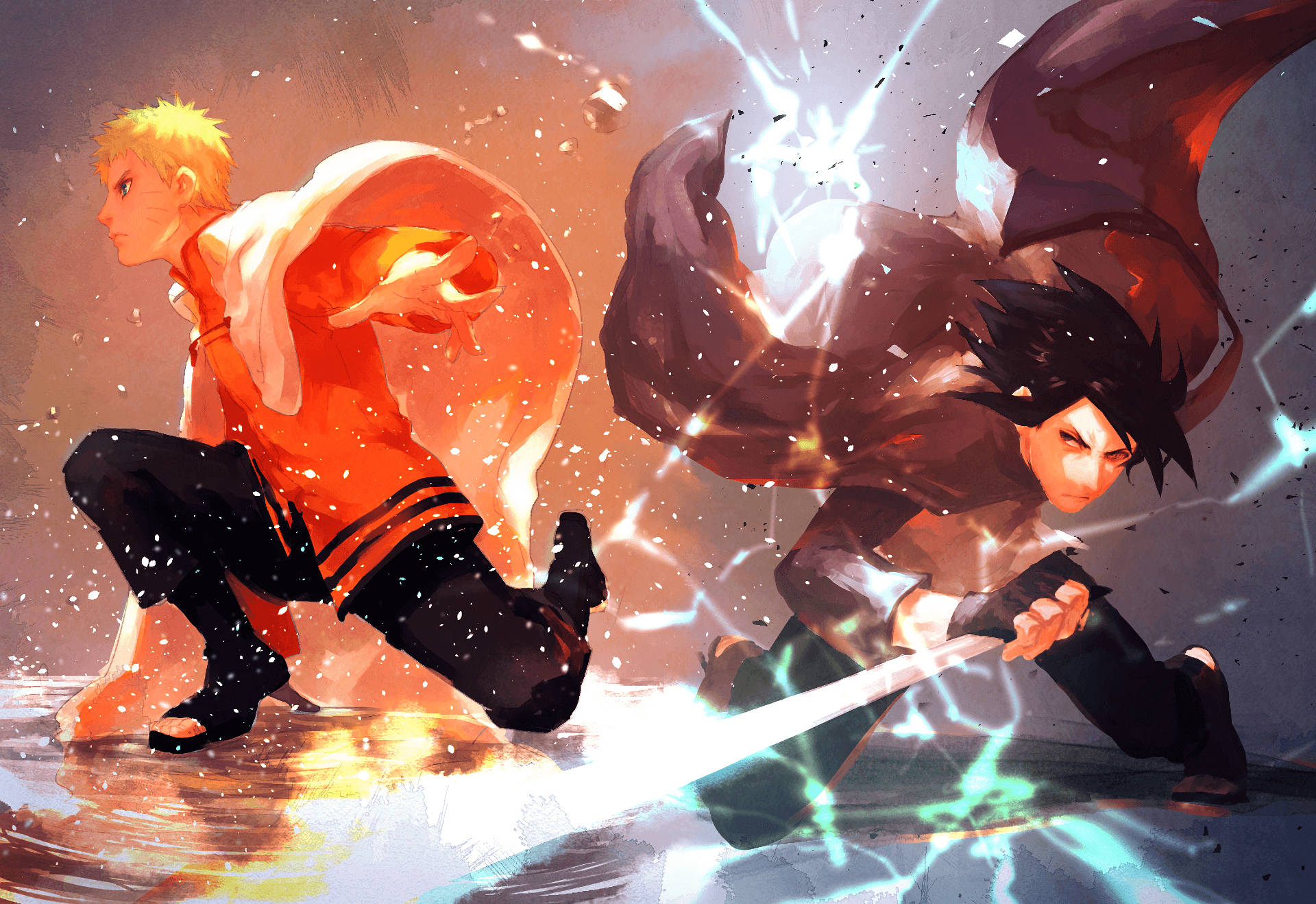 Ενήλικοι Naruto και Sasuke ως Δίδυμο Ταπετσαρία