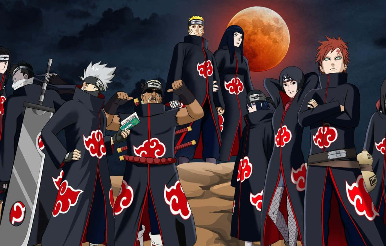 Naruto Shippuden Manga Anime Μέλη Akatsuki Ταπετσαρία