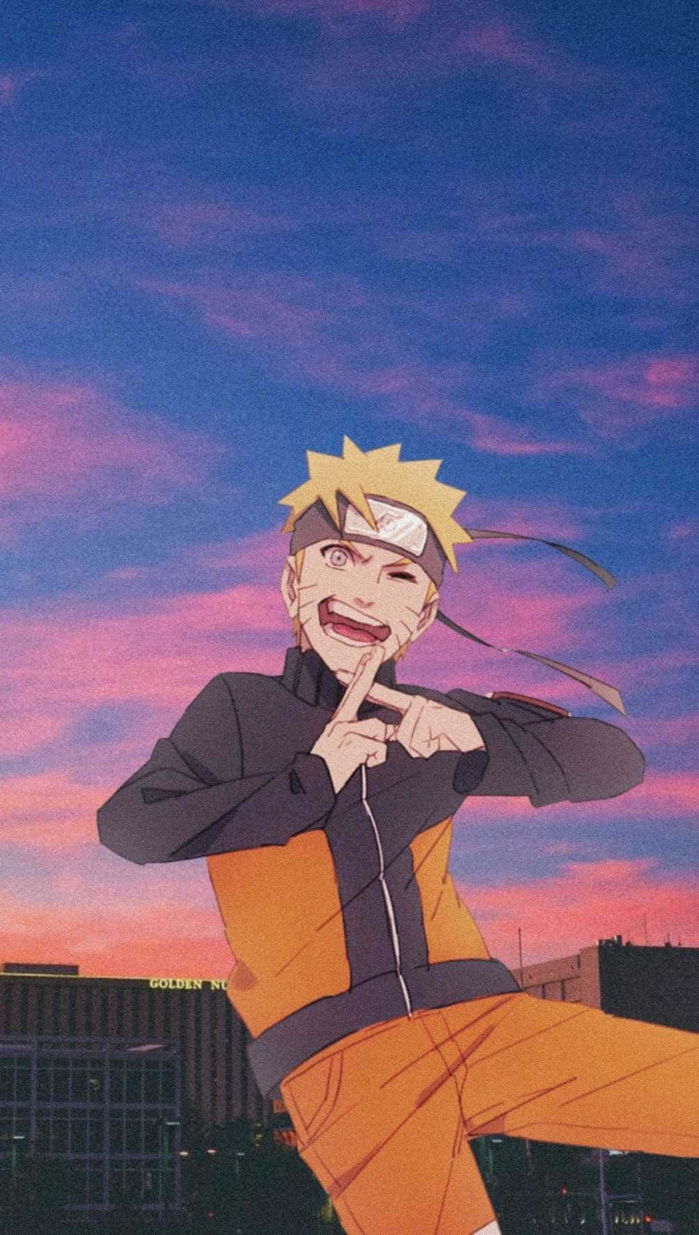 Έντονος Naruto Uzumaki σε Δράση Ταπετσαρία