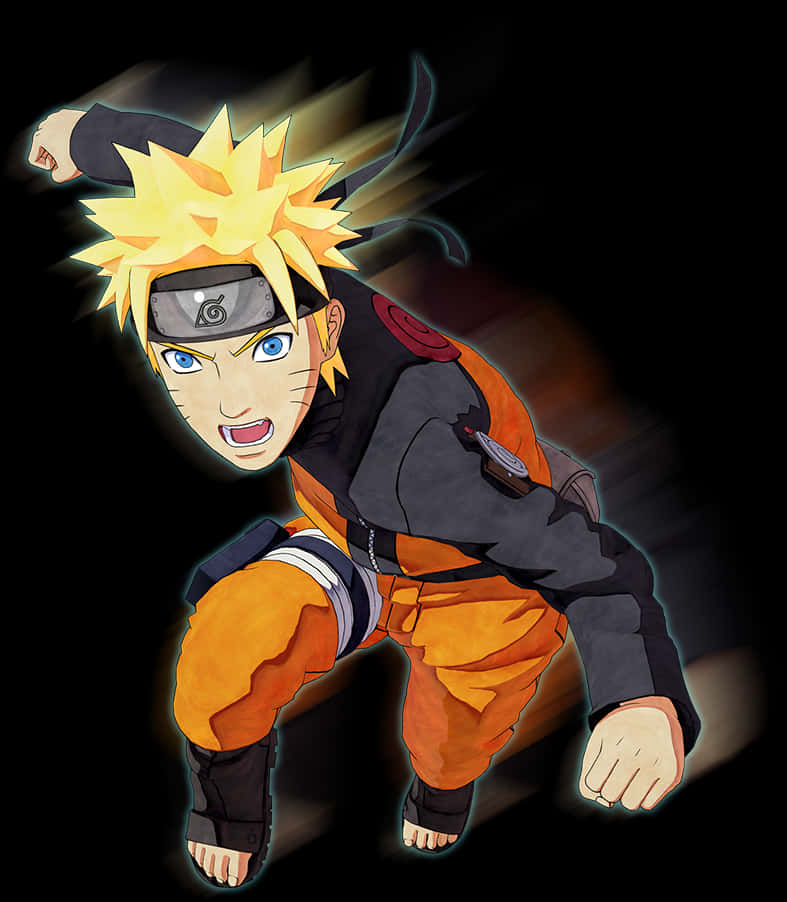 Naruto Uzumaki σε Δυναμική Πόζα Ταπετσαρία