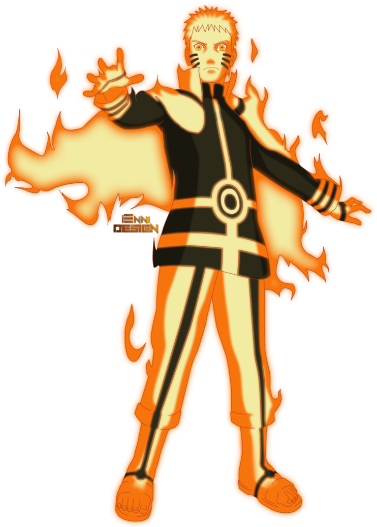 Naruto Uzumaki Λειτουργία Φωτιάς Τσάκρα Ταπετσαρία