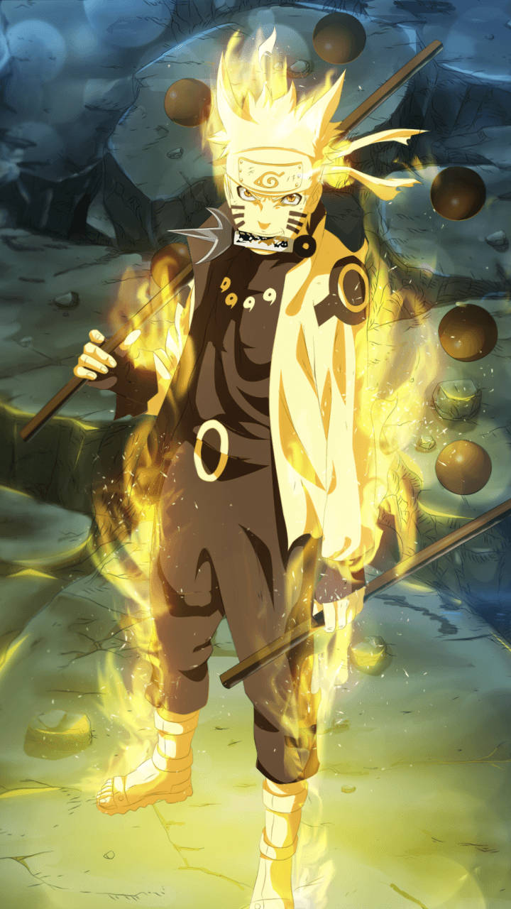 Naruto Τηλέφωνο στη Φωτιά Ταπετσαρία