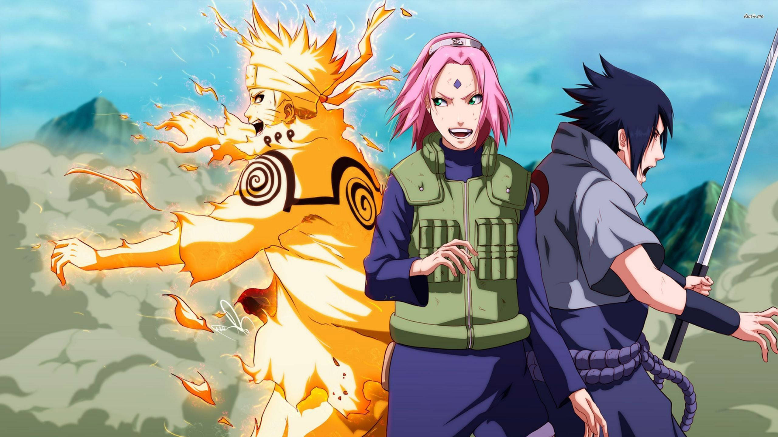 Naruto Ζωντανή Ομάδα 7 Ταπετσαρία
