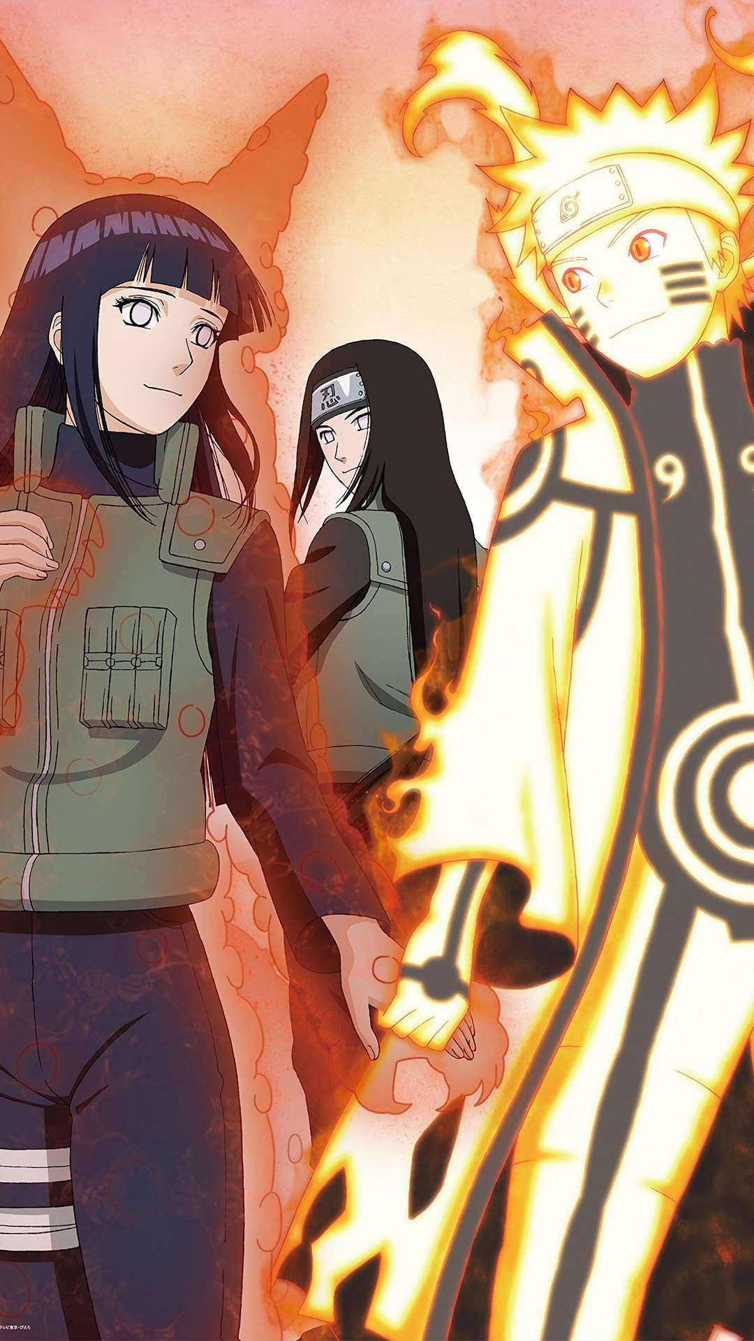 Naruto και Hinata με τον Neji Ταπετσαρία