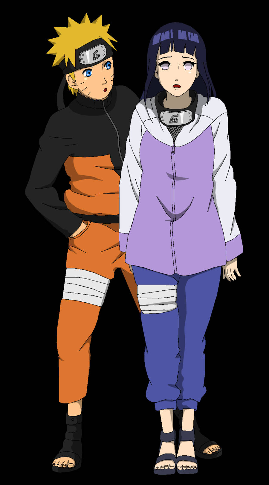 Naruto και Hinata Μινιμαλιστικό Ταπετσαρία