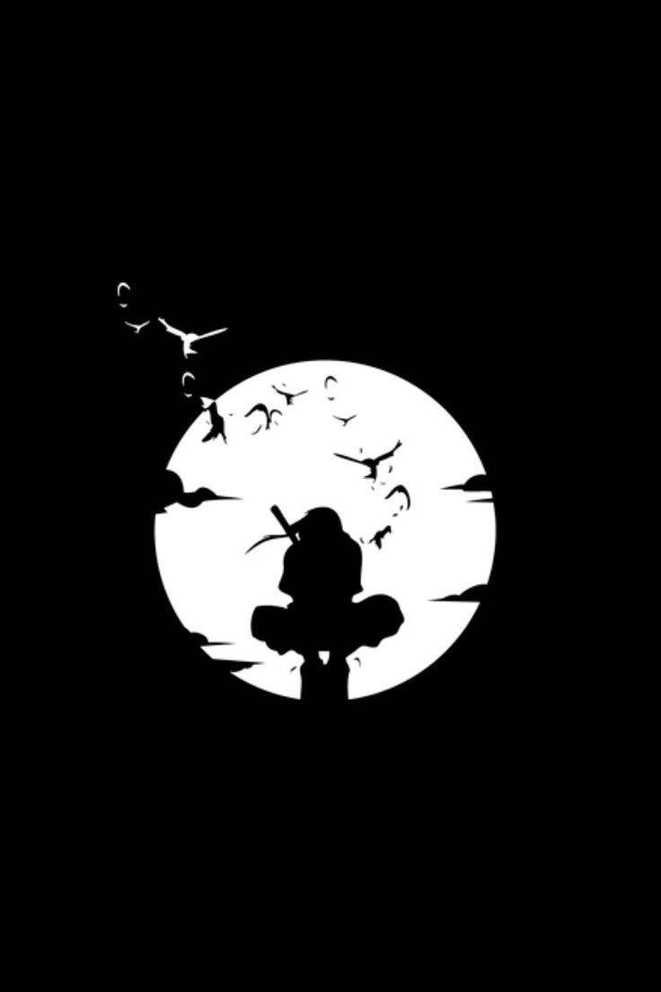 Naruto Μαύρος Itachi Uchiha Πίσω από το Φεγγάρι Ταπετσαρία