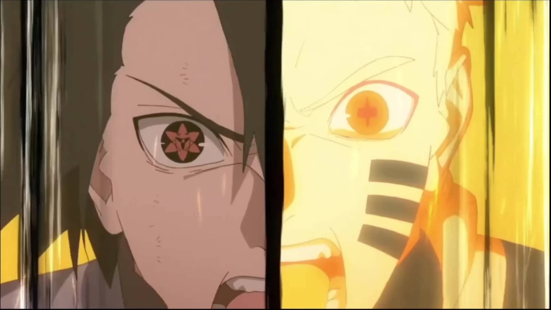 Naruto σε λειτουργία Kurama και Sasuke Ταπετσαρία