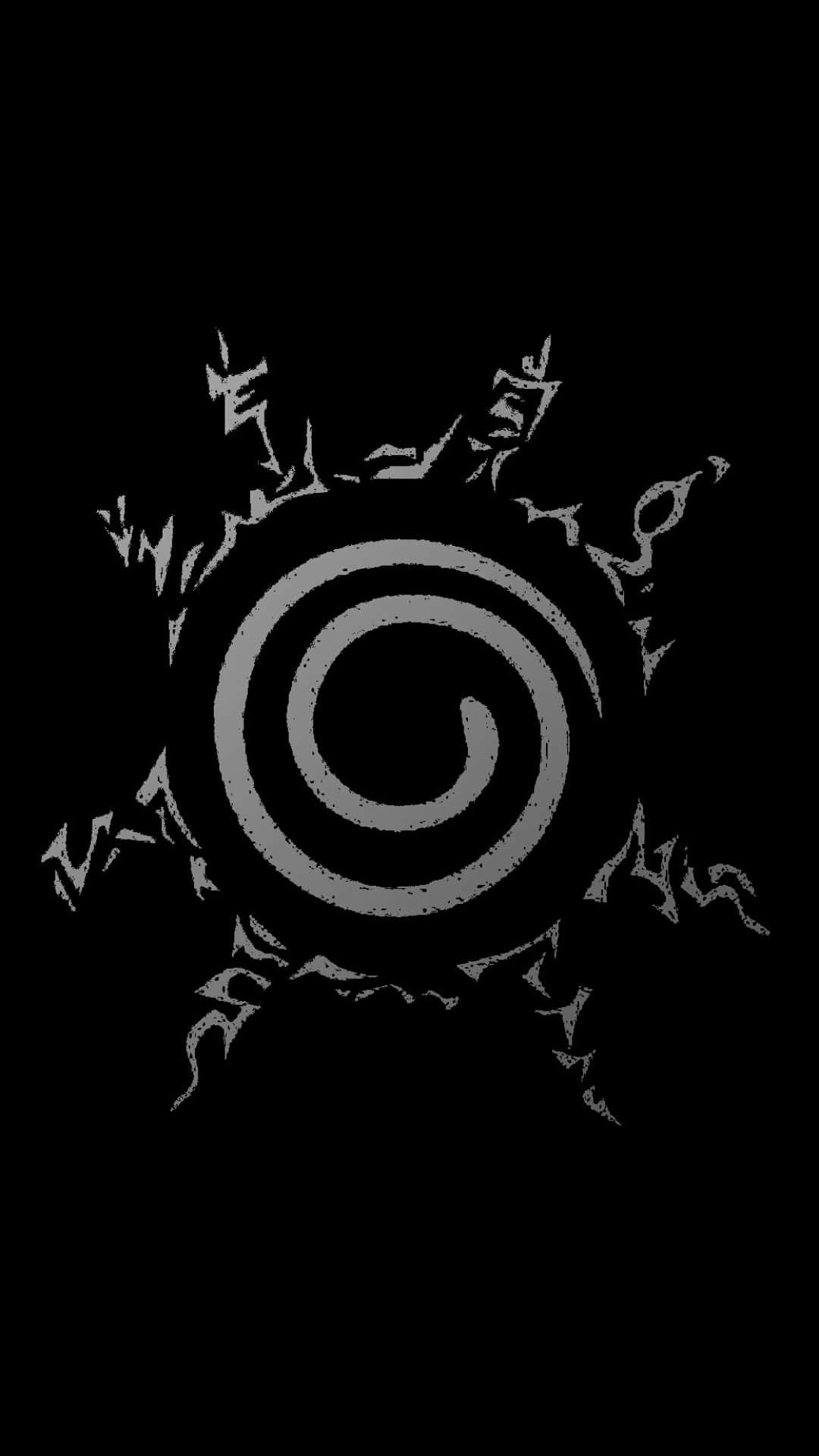 Naruto Σφραγίδα Ασπρόμαυρη Ταπετσαρία
