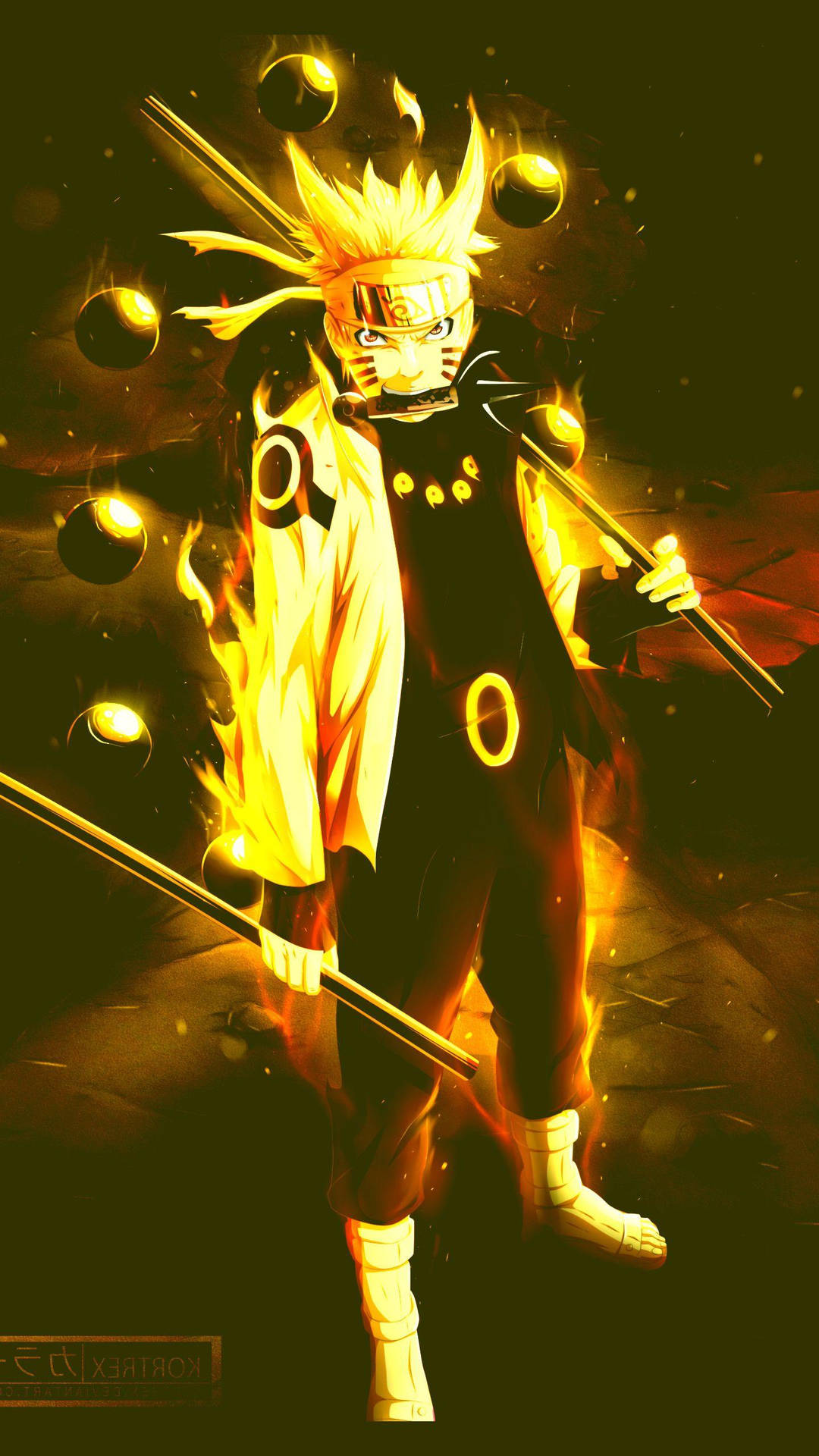 Naruto Τηλέφωνο 3D — Naruto κινητό GIF Ταπετσαρία