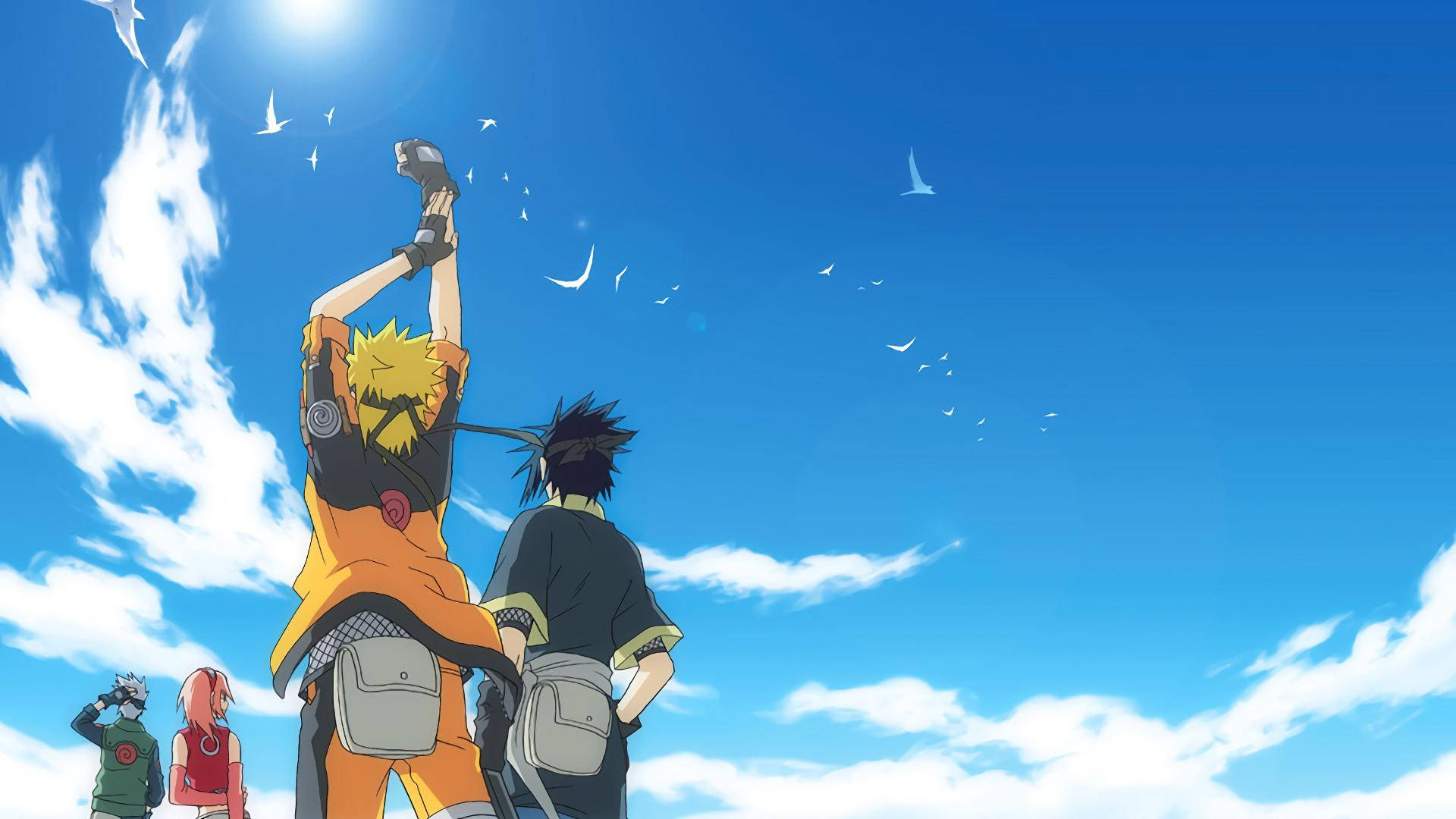 Naruto Χαρακτήρες Μπλε Ουρανός Αισθητική Ταπετσαρία