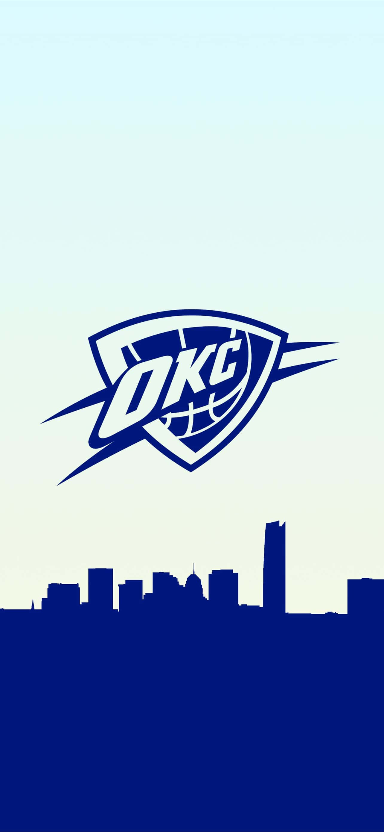 Λογότυπο της Ομάδας Μπάσκετ NBA Oklahoma City Thunders Ταπετσαρία