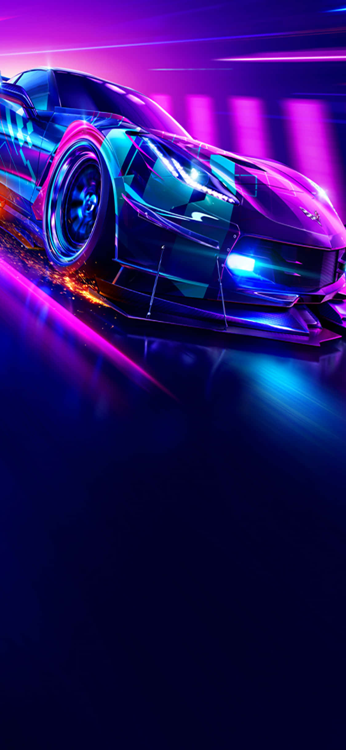 Το Need for Speed Heat ανάβει τη σκηνή των αγώνων στο iPhone Xs Ταπετσαρία