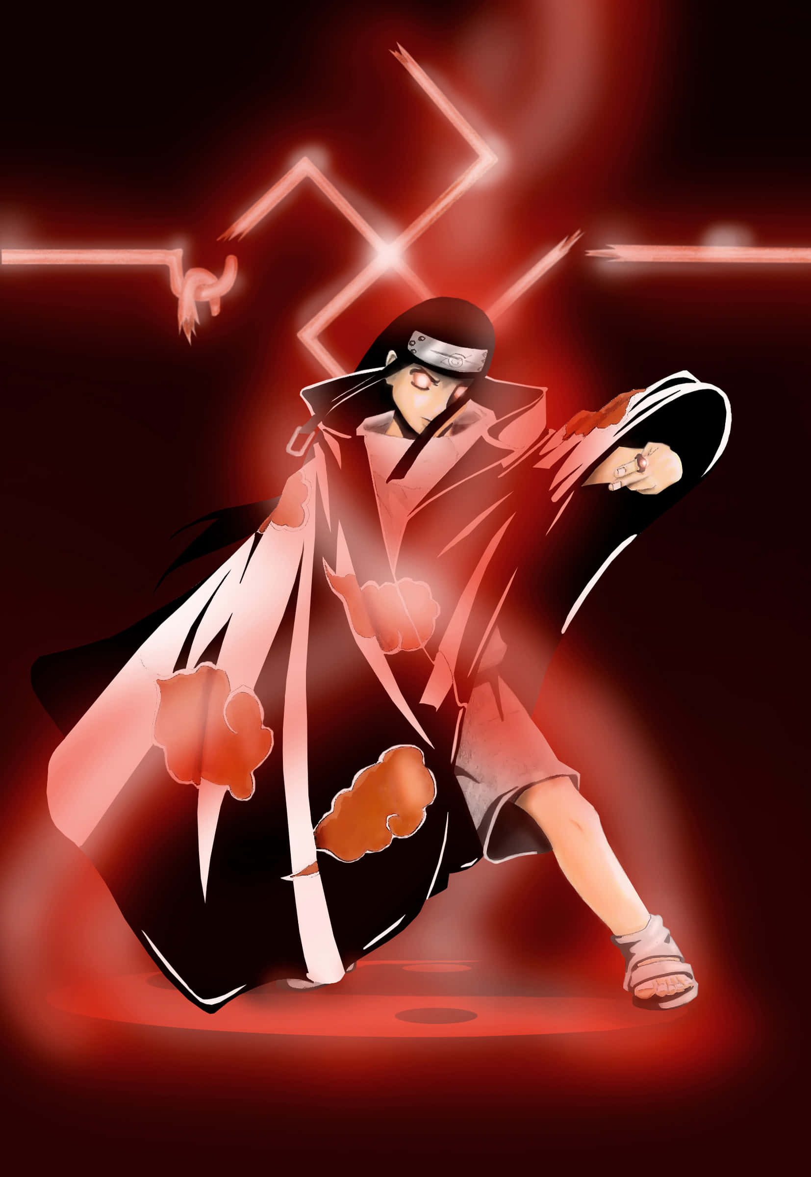 Λαμπερός Neji Hyuga των Akatsuki Ταπετσαρία