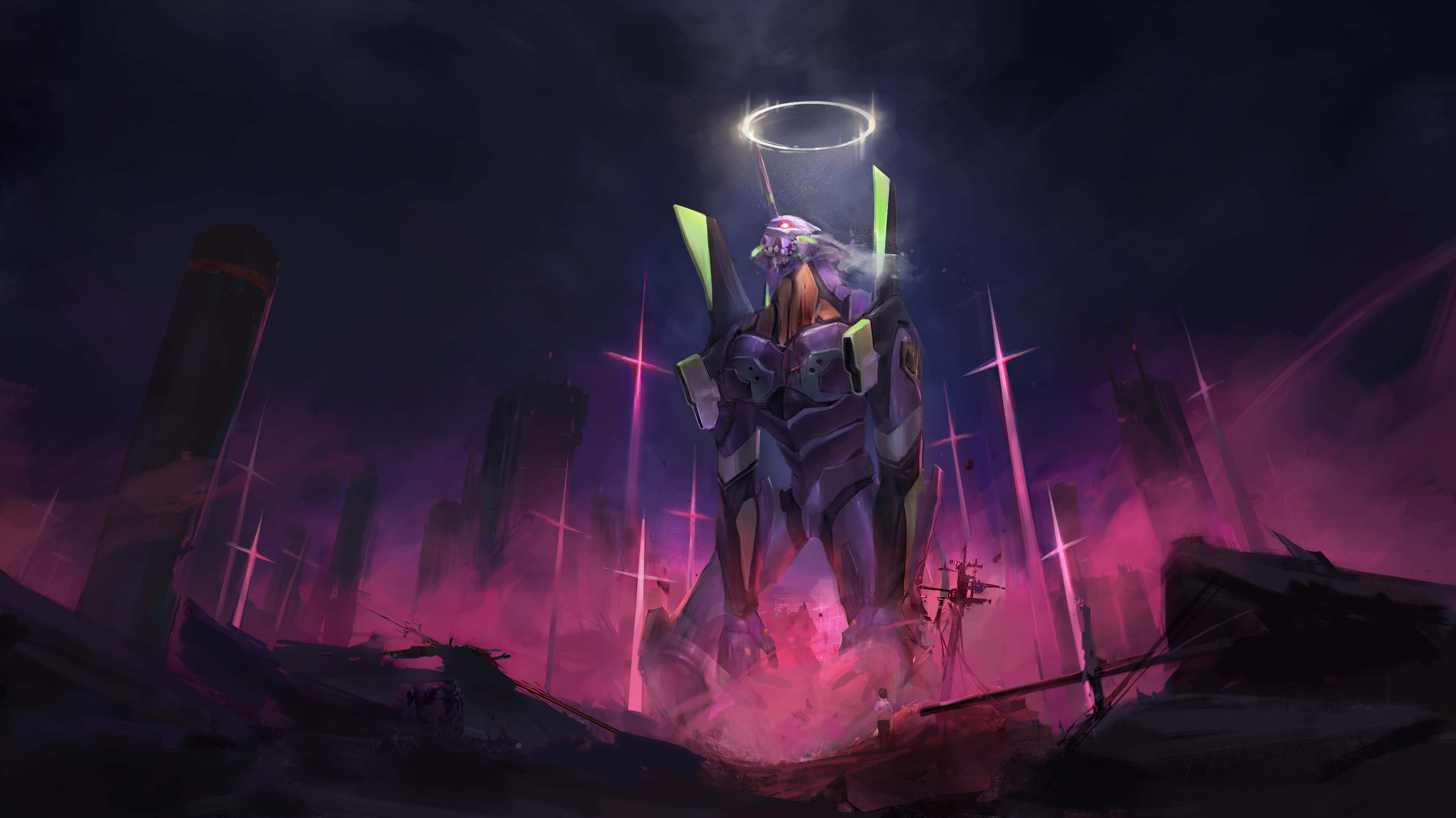 Η Άσκα και η Ρέι από το Neon Genesis Evangelion Ταπετσαρία