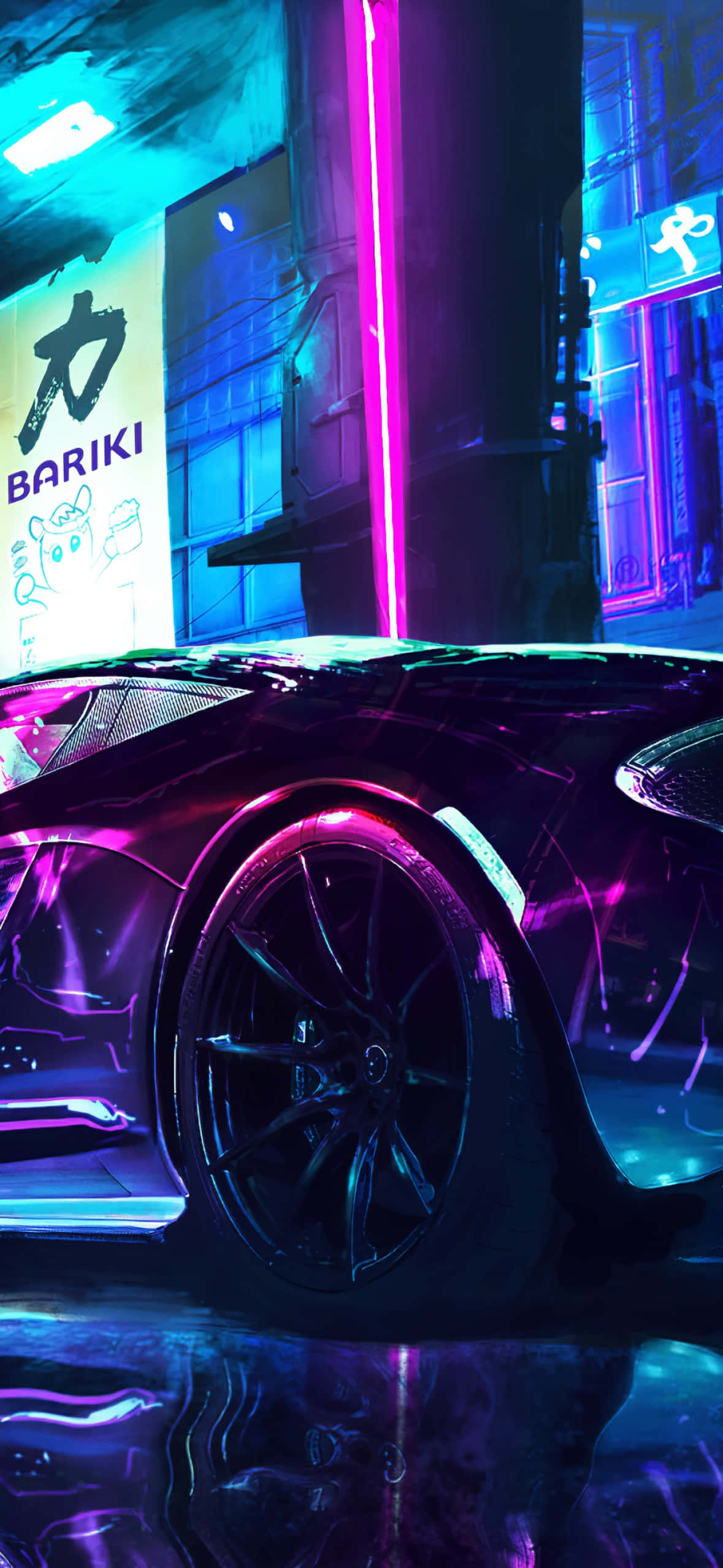 Neon Lighting Pixel 3 Need For Speed Heat Background Ταπετσαρία