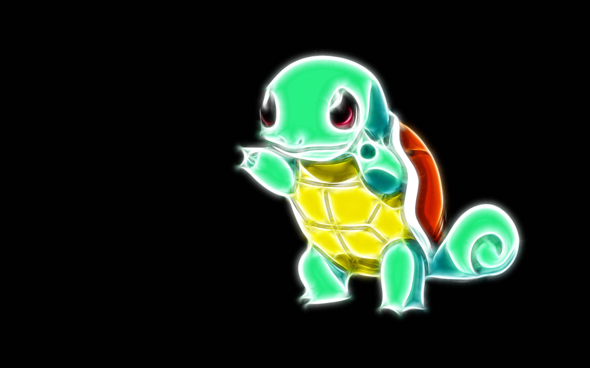 Neon Πράσινο Squirtle Cool Pokemon Ταπετσαρία