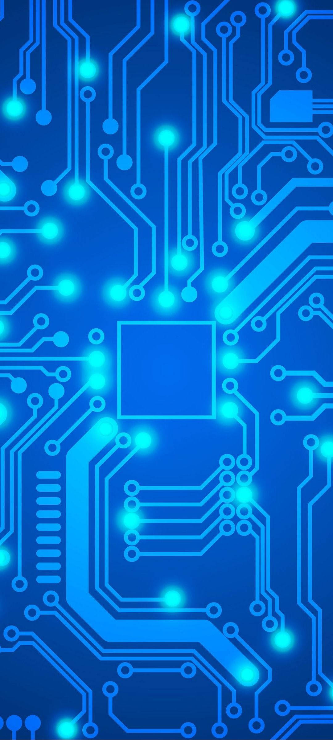 Μπλε Μητρική Neon Κινητό Ταπετσαρία