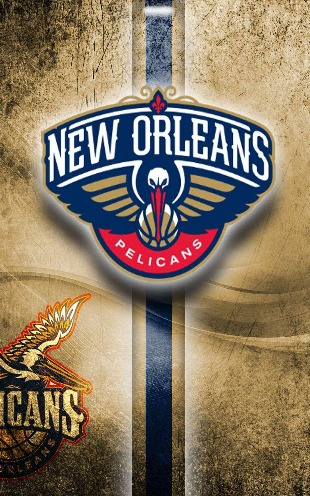 New Orleans Pelicans Grunge Τέχνη Ταπετσαρία