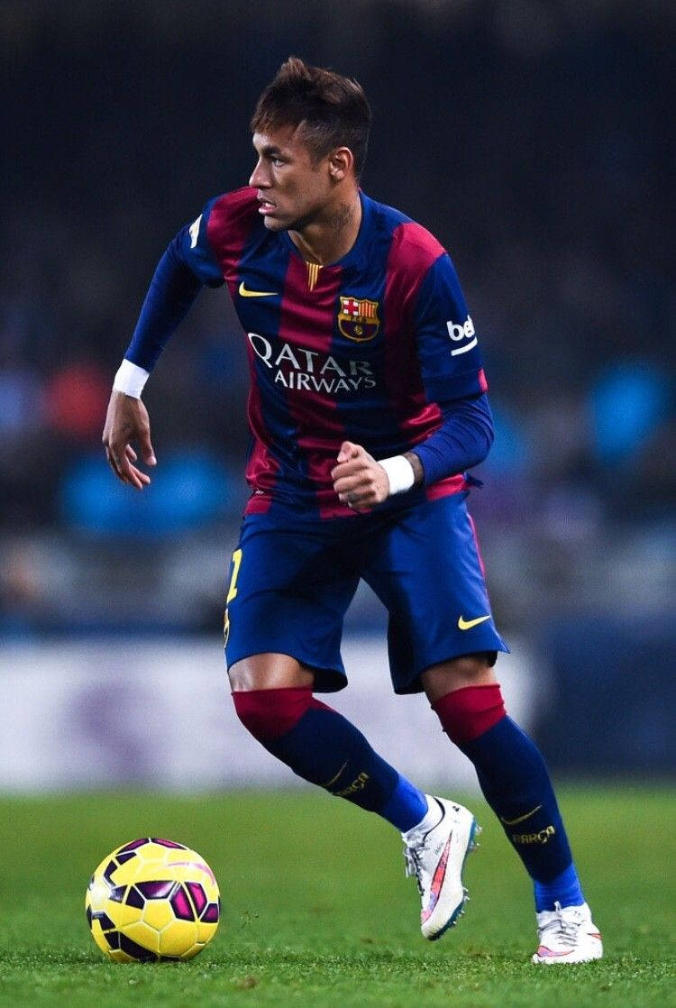 Εικόνα Neymar να παίζει σε αγώνα για την FC Barcelona Ταπετσαρία