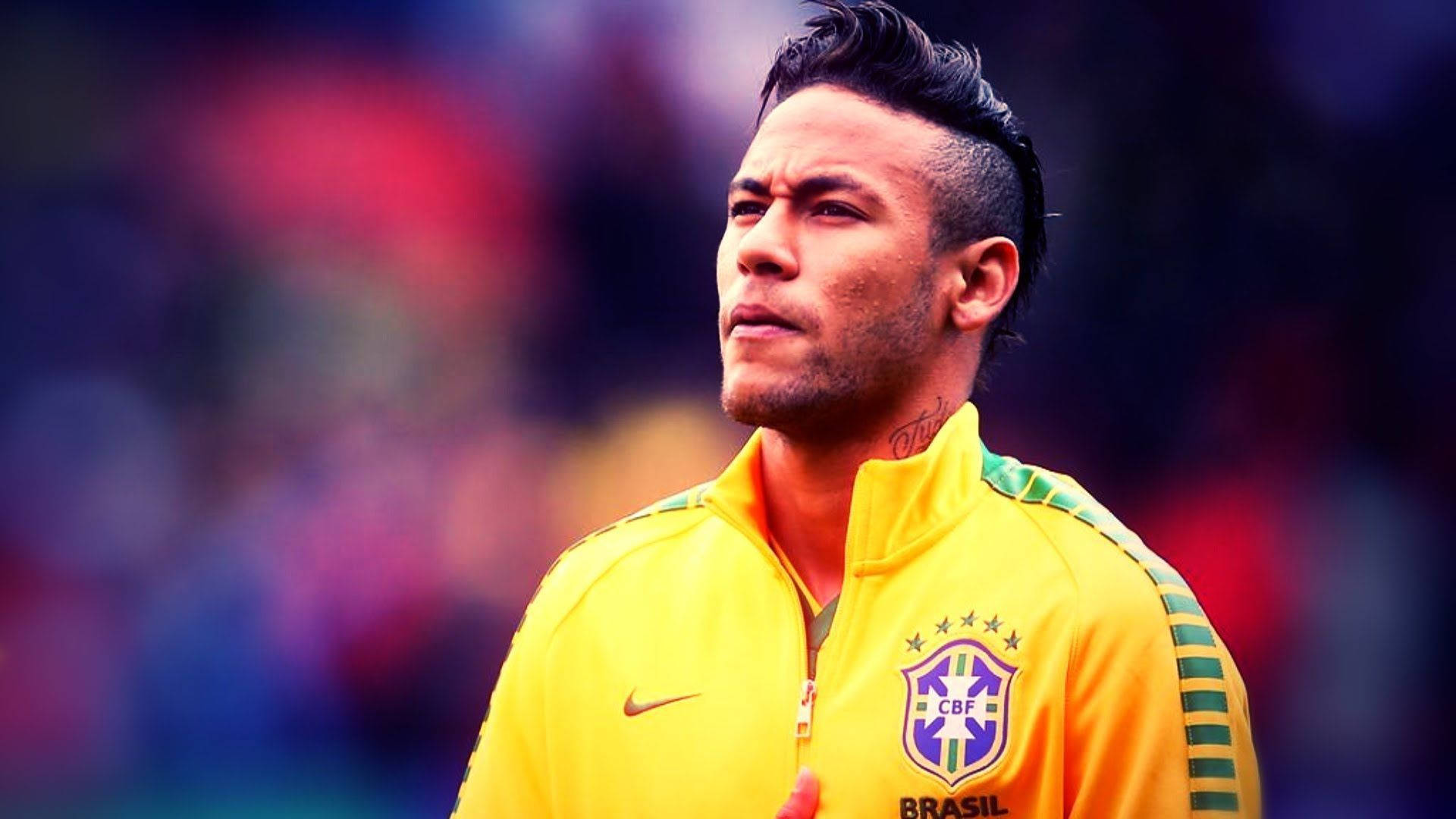 Neymar Jr. ντυμένος με τη φανέλα CBF Ταπετσαρία