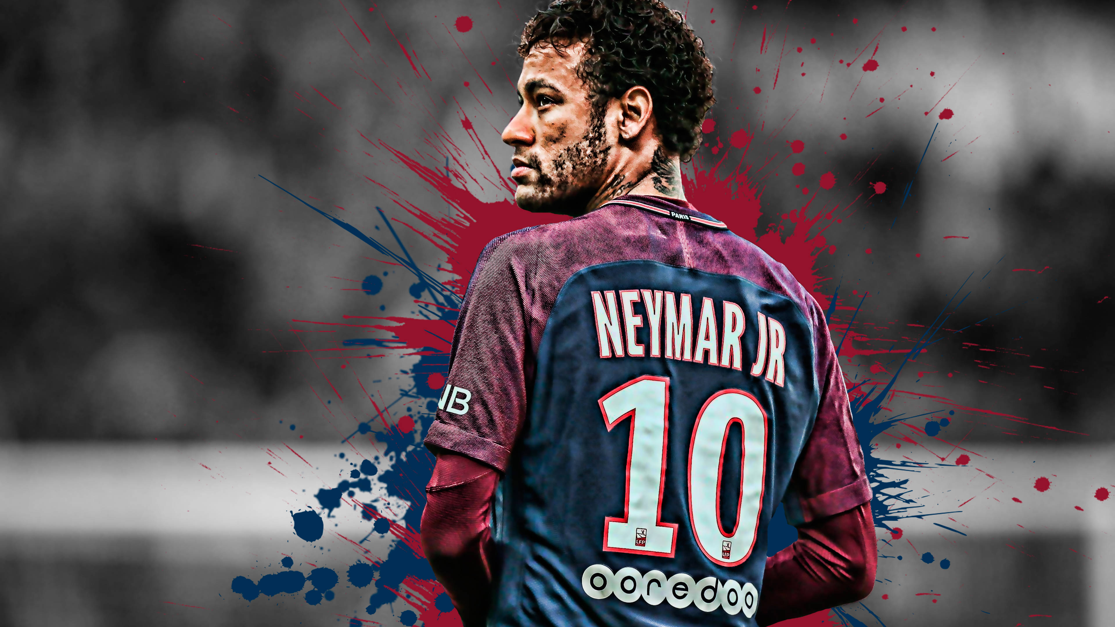 Πίσω όψη του ποδοσφαιριστή Neymar Ταπετσαρία