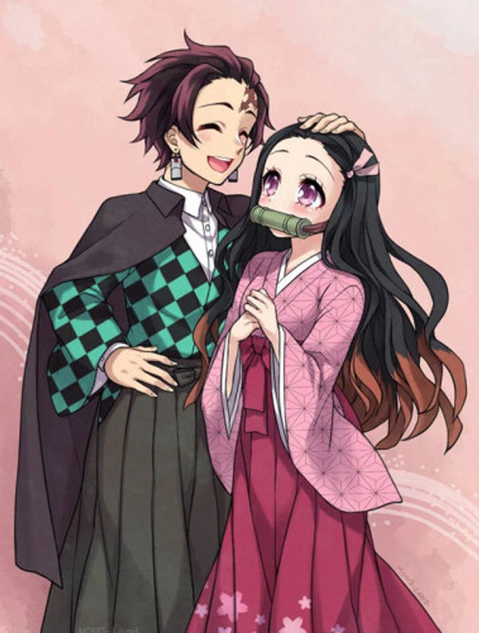 Nezuko του Demon Slayer με τον αδερφό της Ταπετσαρία