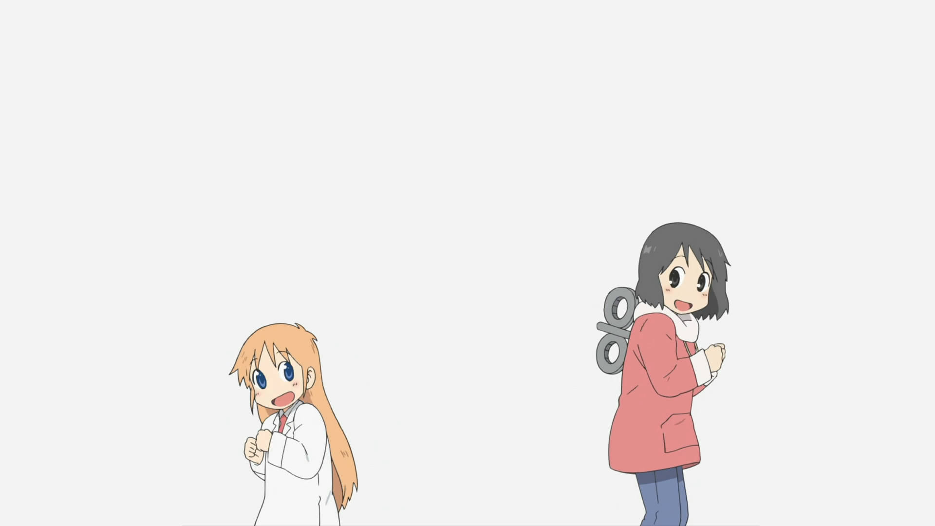 Nichijou Nano και Hakase Χορός Ταπετσαρία