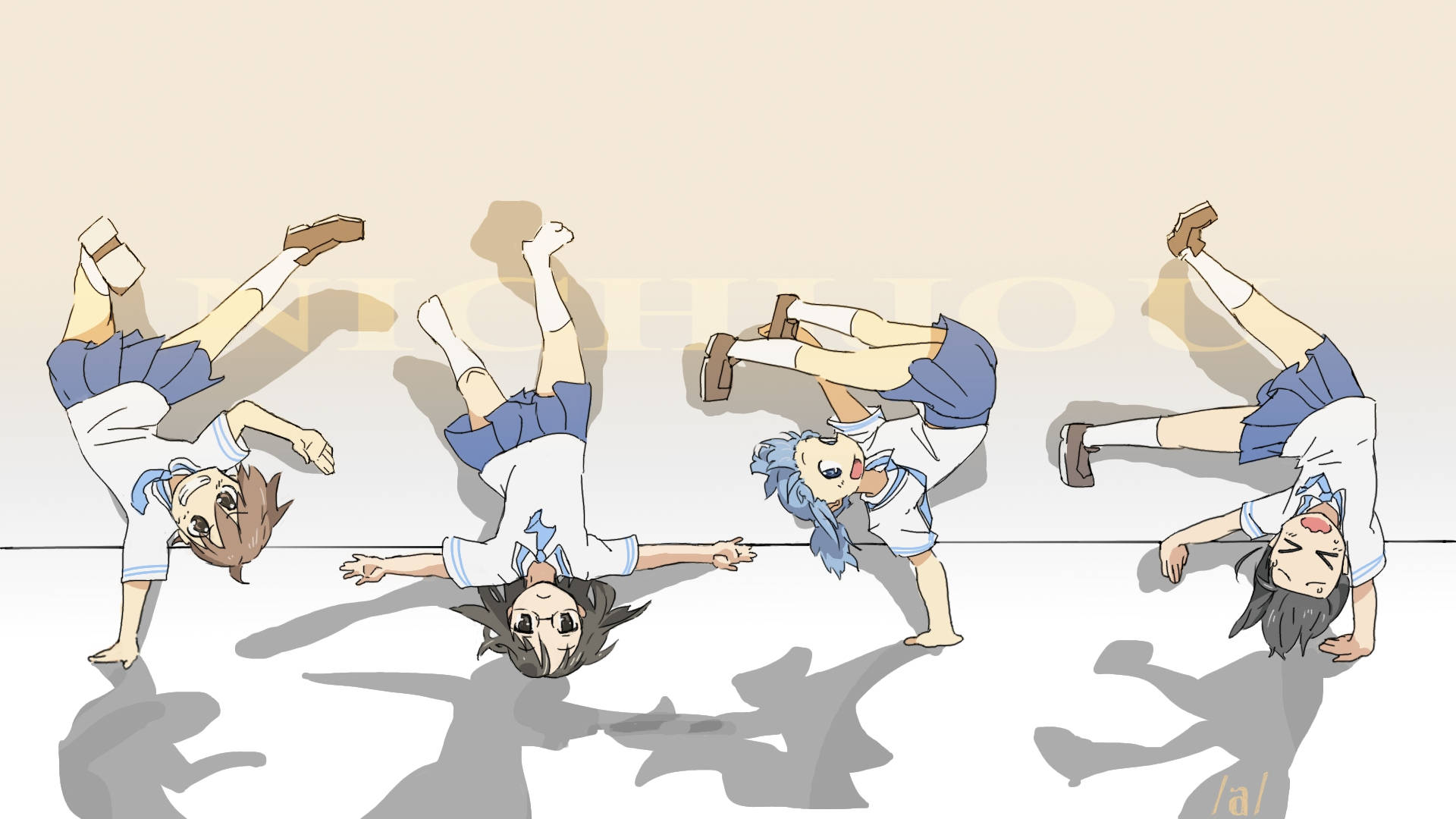Nichijou Τροχός Ταπετσαρία