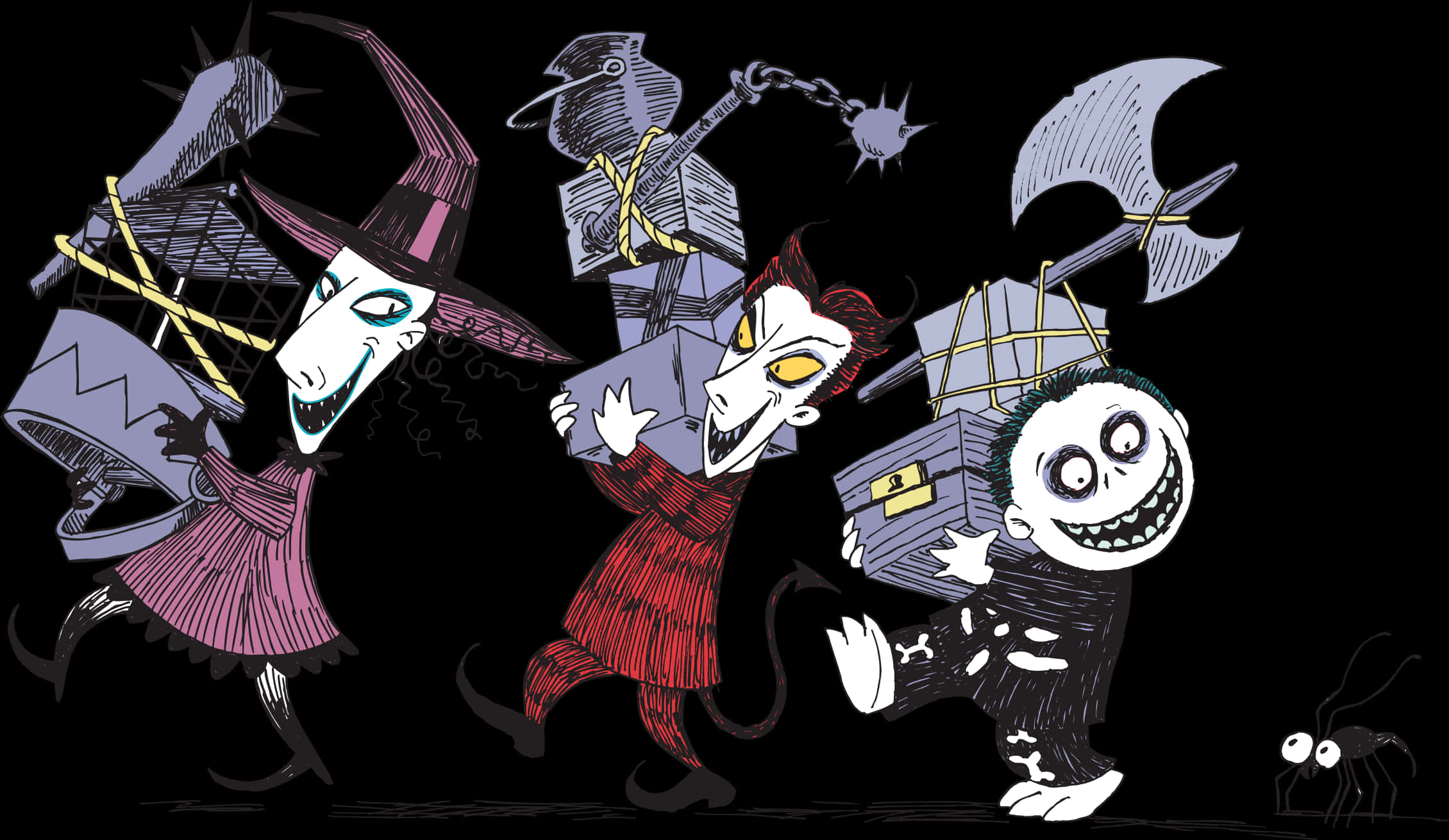 Χαρακτήρες του Nightmare Before Christmas σε Παρέλαση Ταπετσαρία