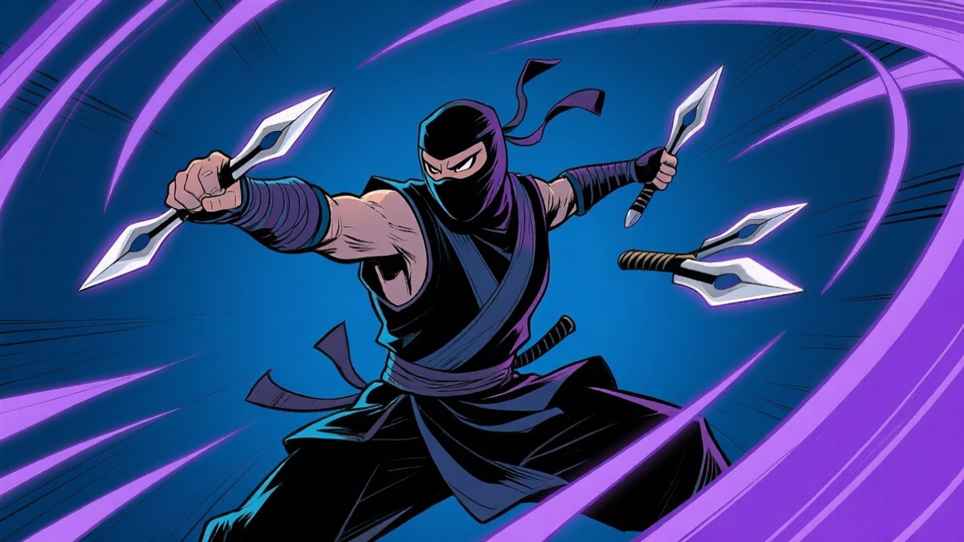 Ninja Δράση Cool Σχέδιο Ταπετσαρία
