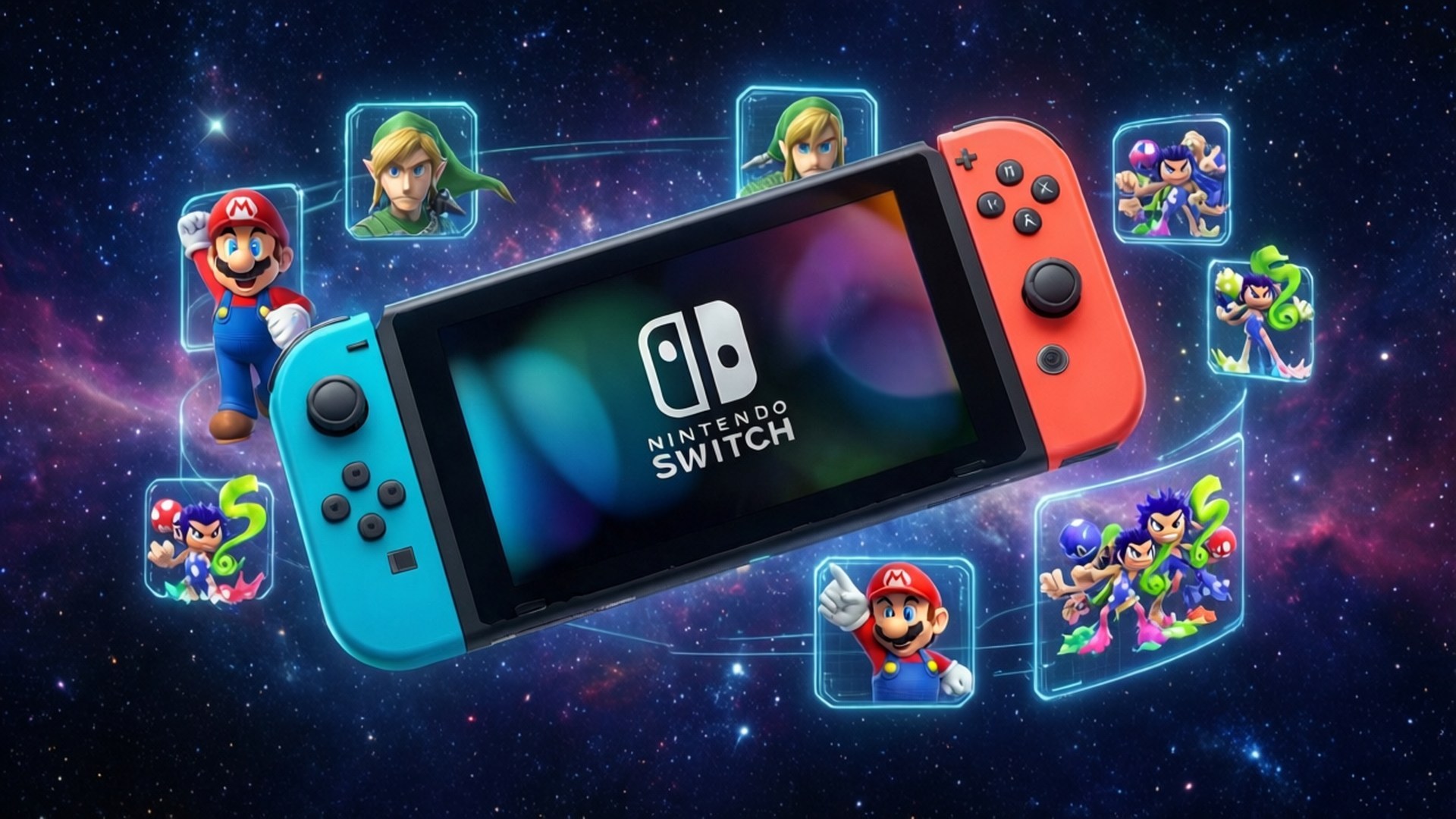 Nintendo Switch στο Διάστημα Ταπετσαρία