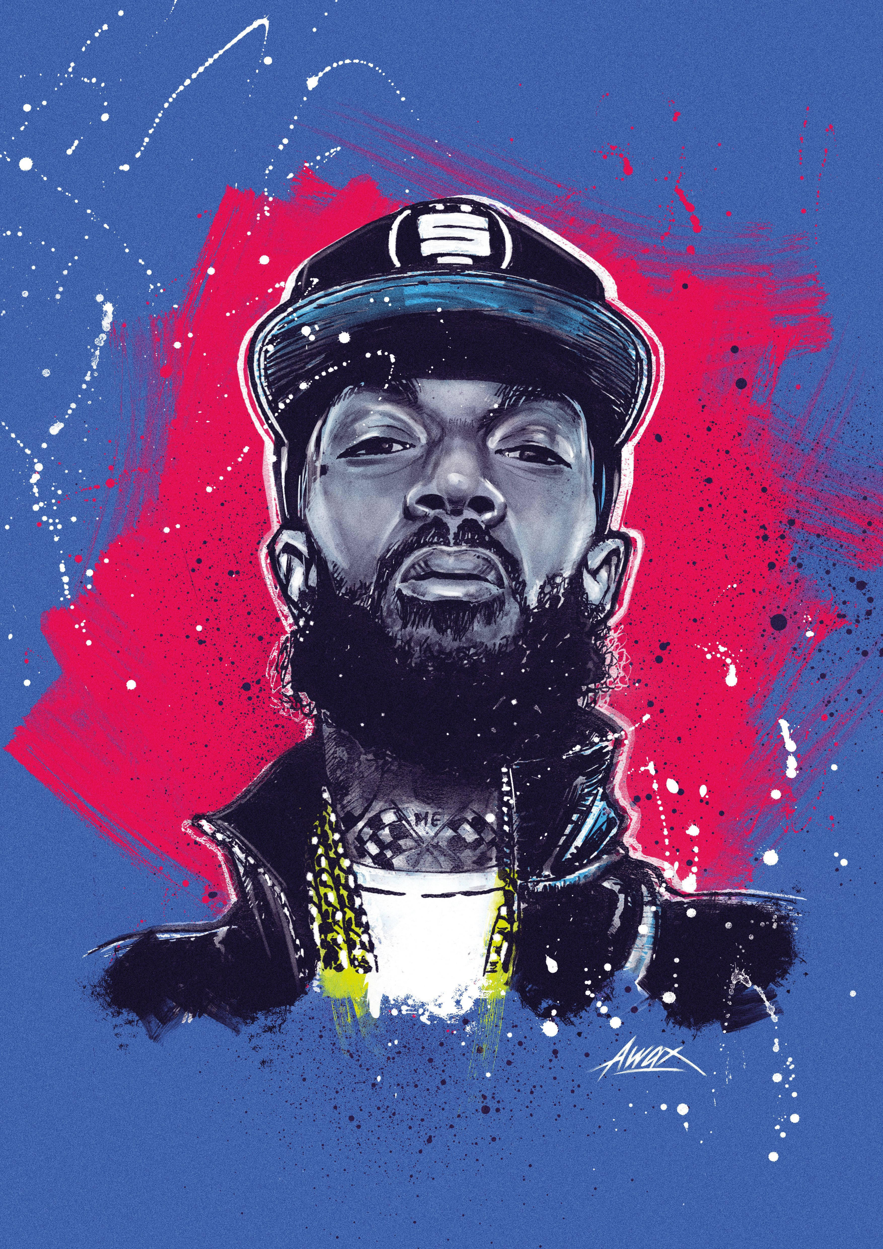 Τέχνη για τον Nipsey Hussle Ταπετσαρία