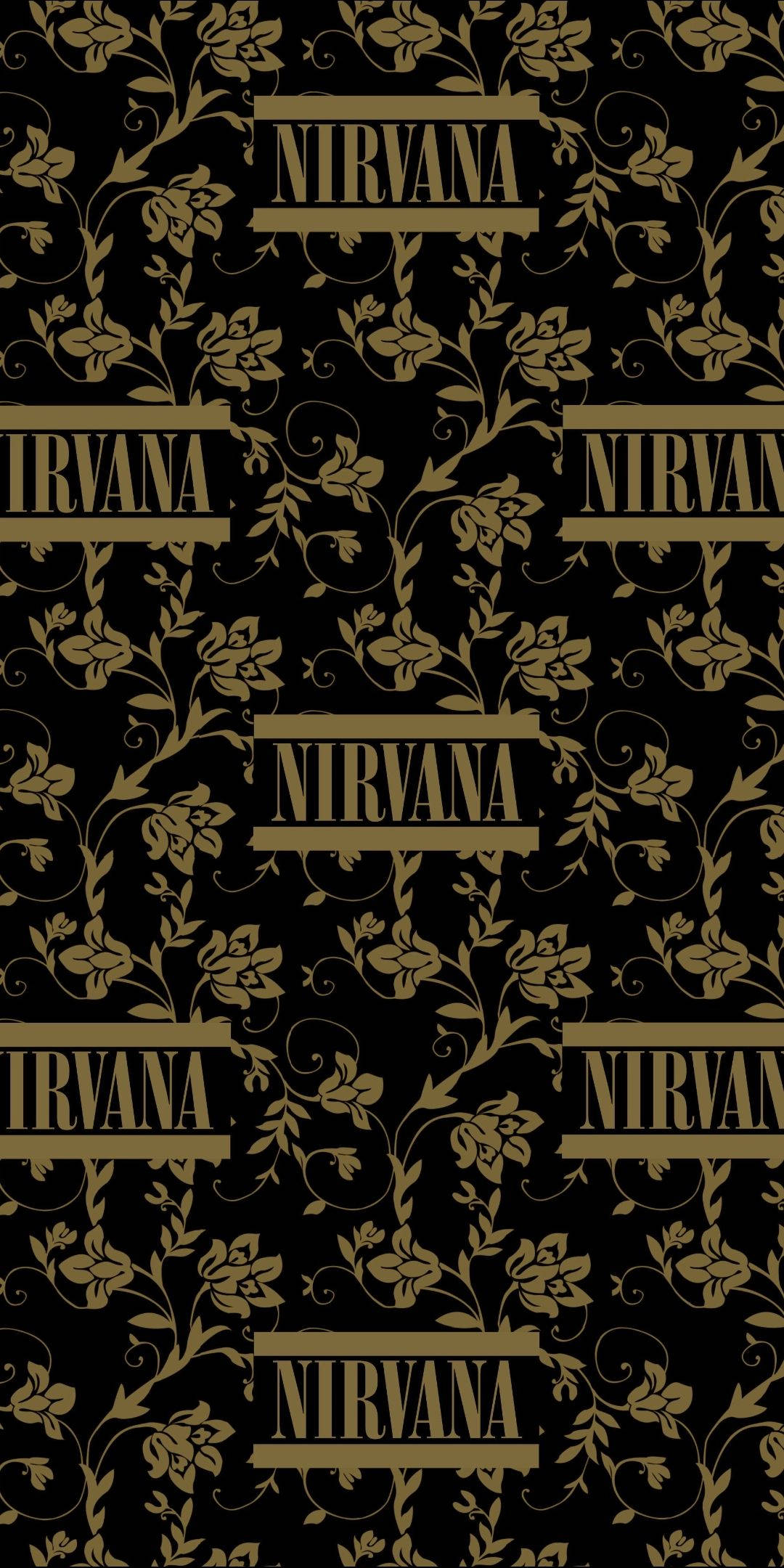 Nirvana Χρυσό Μαύρο Ταπετσαρία