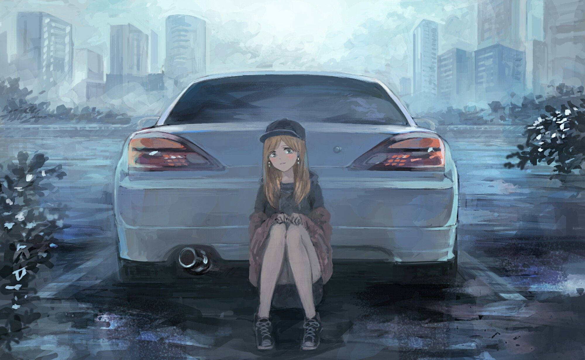 Nissan Silvia Αυτοκίνητο Anime Ταπετσαρία