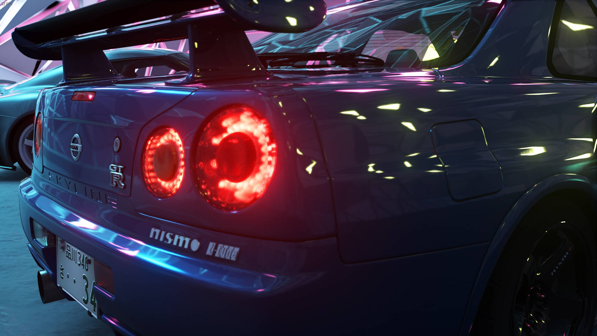 Κόκκινα Πίσω Φώτα Nissan Skyline GTR R34 Ταπετσαρία