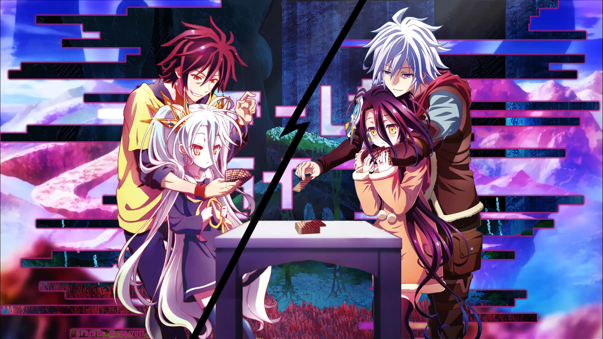 No Game No Life Anime Διαφορετικά Αδέρφια Εικόνα Ταπετσαρία
