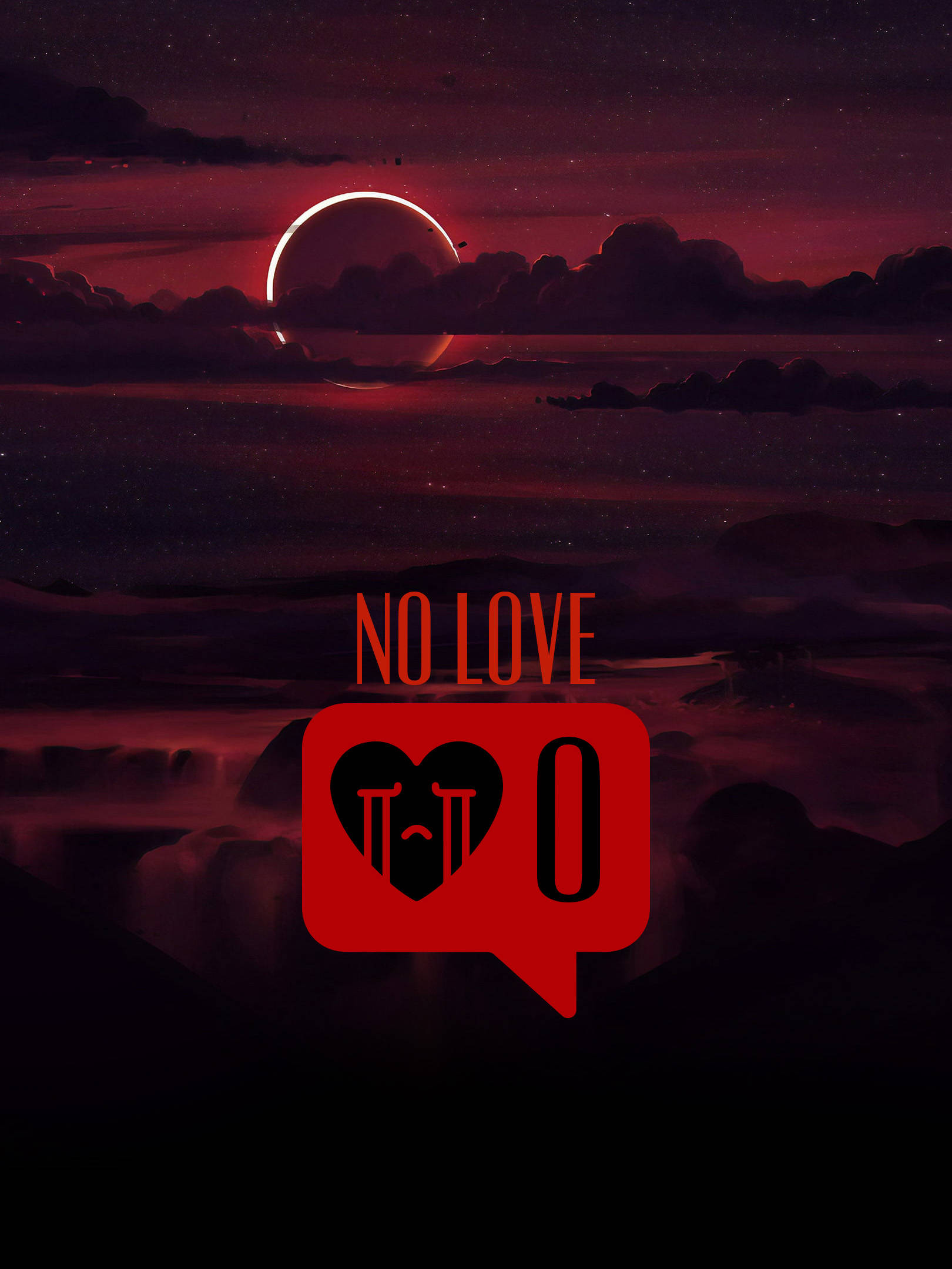 No Love Κλαίον Καρδούλα Emoji Ταπετσαρία
