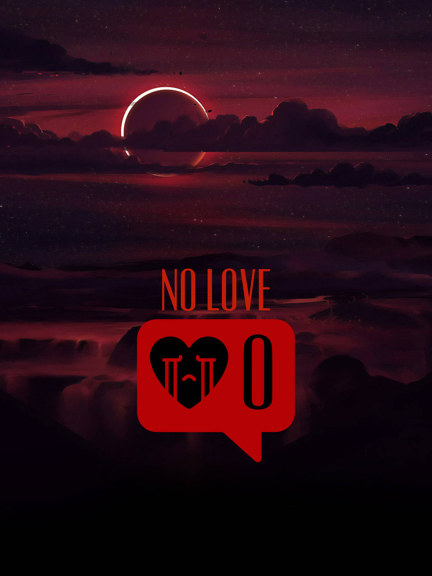 No Love Κλαίον Καρδούλα Emoji — Αγάπη Ταπετσαρία